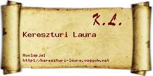 Kereszturi Laura névjegykártya