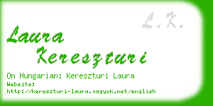 laura kereszturi business card